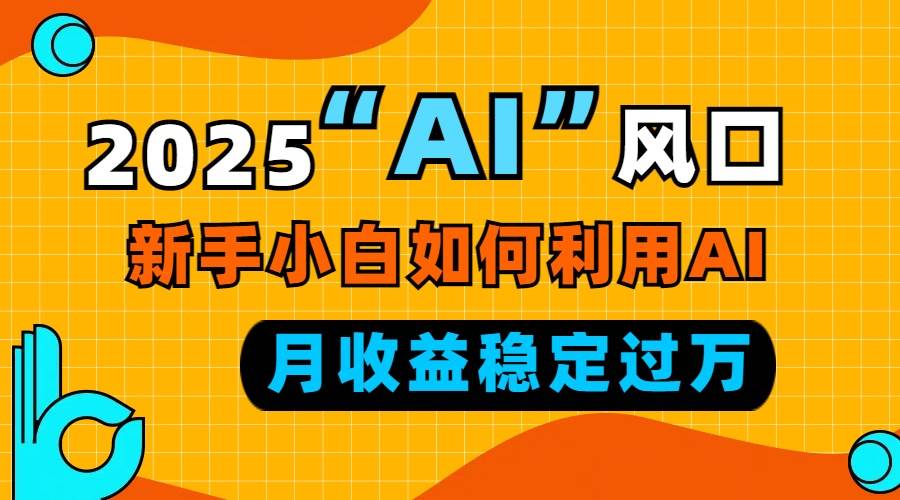（13821期）2025“ AI ”风口，新手小白如何利用ai，每月收益稳定过万好创网-专注优质VIP网课 网络创业落地实操课程资源分享 – 每天更新_高质量项目输出好创网