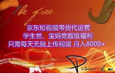 京东短视频带货代运营，学生党、宝妈党超级福利，只需每天无脑上传视频，月入8000+【仅揭秘】好创网-专注优质VIP网课 网络创业落地实操课程资源分享 – 每天更新_高质量项目输出好创网