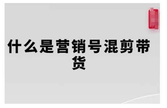 营销号混剪带货，从内容创作到流量变现的全流程，教你用营销号形式做混剪带货好创网-专注优质VIP网课 网络创业落地实操课程资源分享 – 每天更新_高质量项目输出好创网