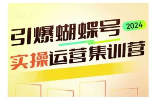 引爆蝴蝶号实操运营，助力你深度掌握蝴蝶号运营，实现高效实操，开启流量变现之路好创网-专注优质VIP网课 网络创业落地实操课程资源分享 – 每天更新_高质量项目输出好创网