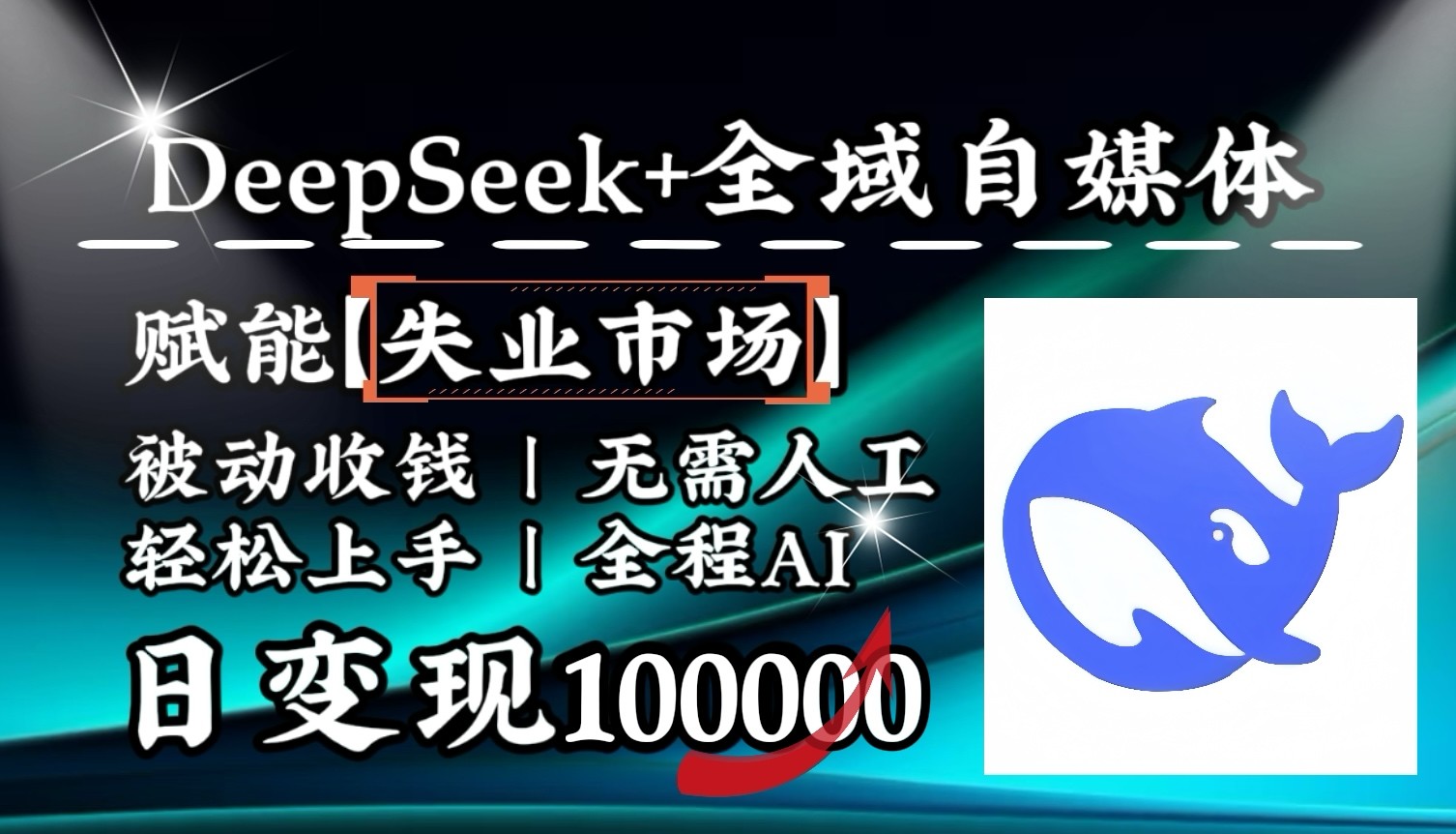 降维打击，DeepSeek+失业市场，全自动操作，结合人人刚需，单月利润轻松破100000＋好创网-专注优质VIP网课 网络创业落地实操课程资源分享 – 每天更新_高质量项目输出好创网