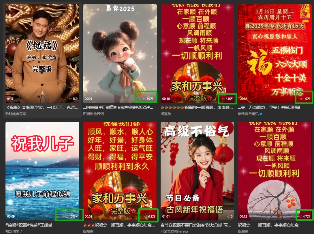 银发经济新年风口，儿女祝福视频爆火，一条作品上万播放，一定要抓住好创网-专注优质VIP网课 网络创业落地实操课程资源分享 – 每天更新_高质量项目输出好创网