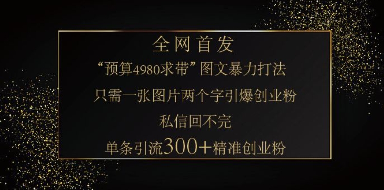 小红书神奇图片引流法，只需一张图，就能单条笔记凭借此方法，轻松引流 300 + 精准创业粉好创网-专注优质VIP网课 网络创业落地实操课程资源分享 – 每天更新_高质量项目输出好创网